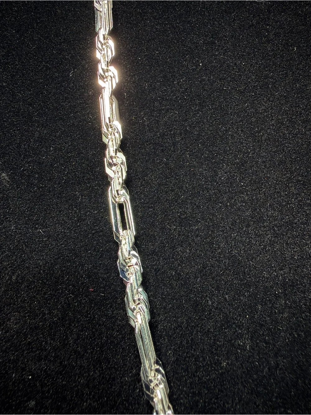 Figarope Milano Italy 925 Stamped Silver filled Necklace 22in 5MM 27.6g